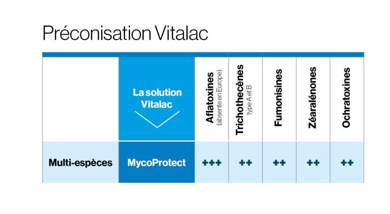 Effets Mycoprotect sur les mycotoxines